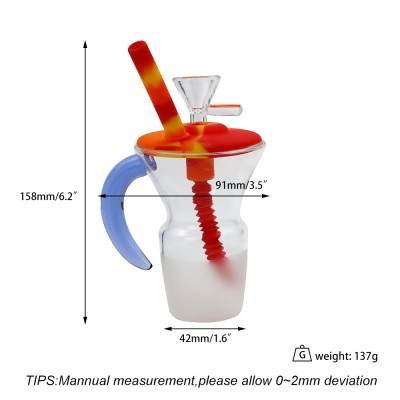 WATER PIPE GLASS CUP WPS813 1CT